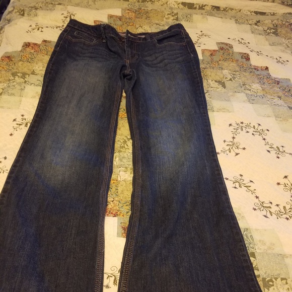 A.N.A. JEANS SZ 10 indigo blue stone washed - Picture 2 of 8
